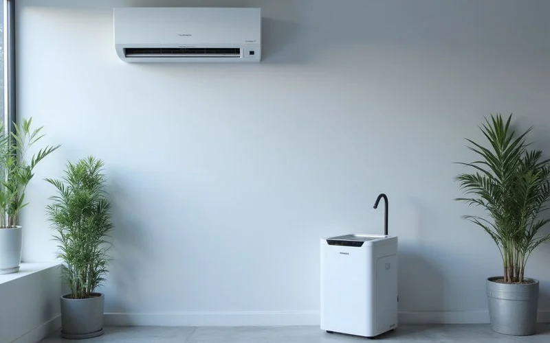 Aircon dry mode dehumidification process