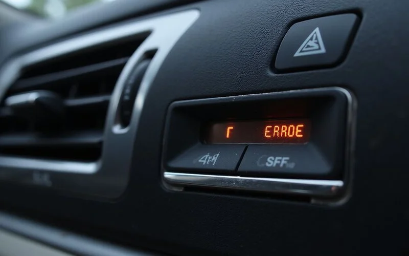 Aircon error code indicator panel