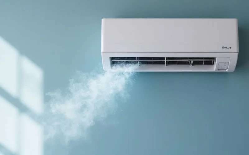 Low refrigerant signs - warm air from aircon