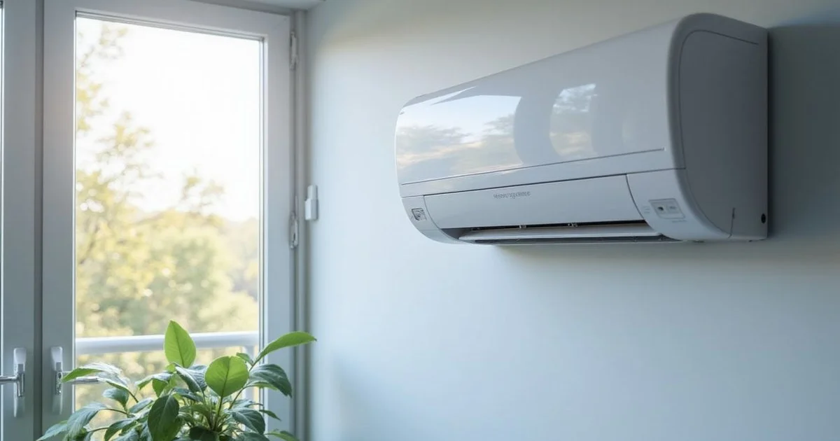 Water condensation forming on aircon indoor unit surface