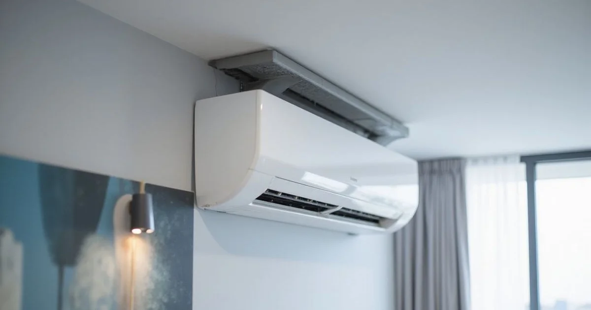 Copper refrigerant pipes connecting aircon indoor and outdoor units